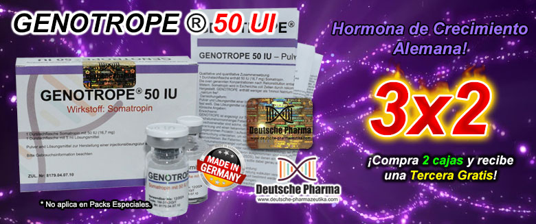 Genotrope 50 UI - Hecha en Alemania, Hormona de Crecimiento