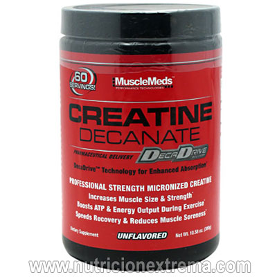 Creatine Decanate - Aumenta la fuerza muscular y el tamao. MuscleMeds - su formula es innovadora y ofrece una potente dosis de creatina micronizada