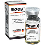 Macronext 400 mg - Combinacion de Cipionato + Enantato + Propionato en 10 ml. NEXTREME LTD - La testosterona es la hormona primaria masculina en el cuerpo, es posiblemente el constructor muscular MAS PODEROSO 